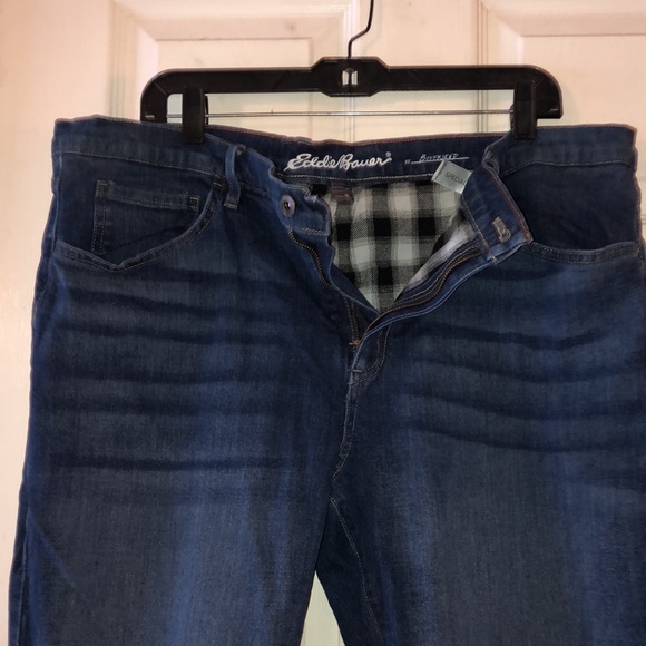 Eddie Bauer woman’s flannel lined jeans - Picture 7 of 10